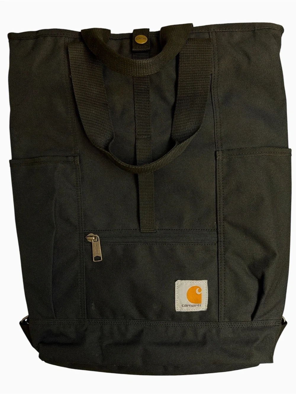 Carhartt Black Canvas Convertible Backpack Tote